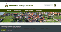 Desktop Screenshot of comune.garbagna.no.it